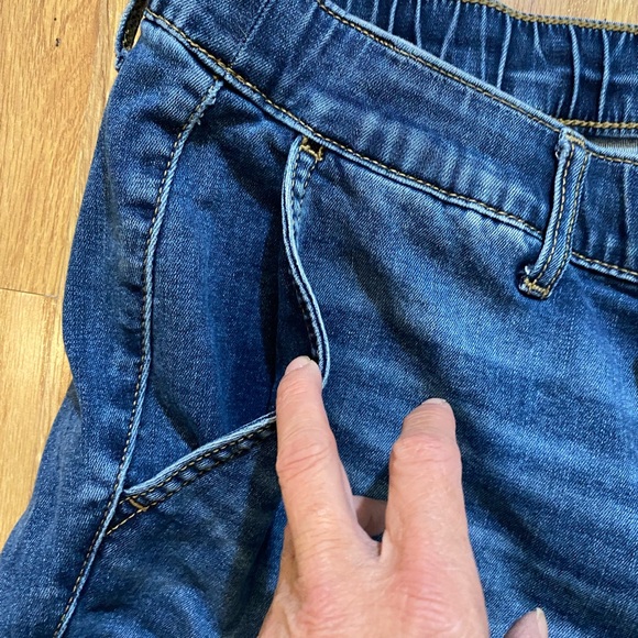 Torrid Dark Elastic Blue Jean Shorts With Drawstring Size 3X - Picture 4 of 7